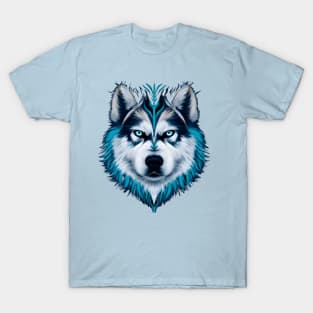 Alaskan Malamute Watercolor Graphic T-Shirt